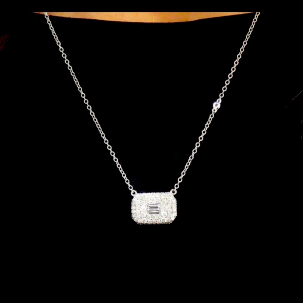 18k SHAY BEVERLY HILLS PURSE Diamond Pavé Baguette Necklace 🔥
